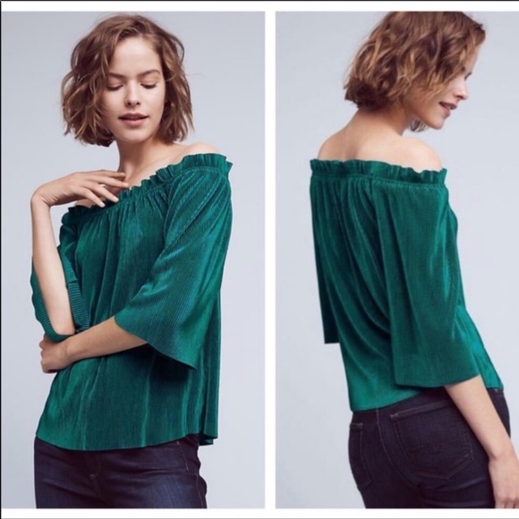 J.O.A. BLACK Ribbed Off the Shoulder Top - Picture 2 of 6